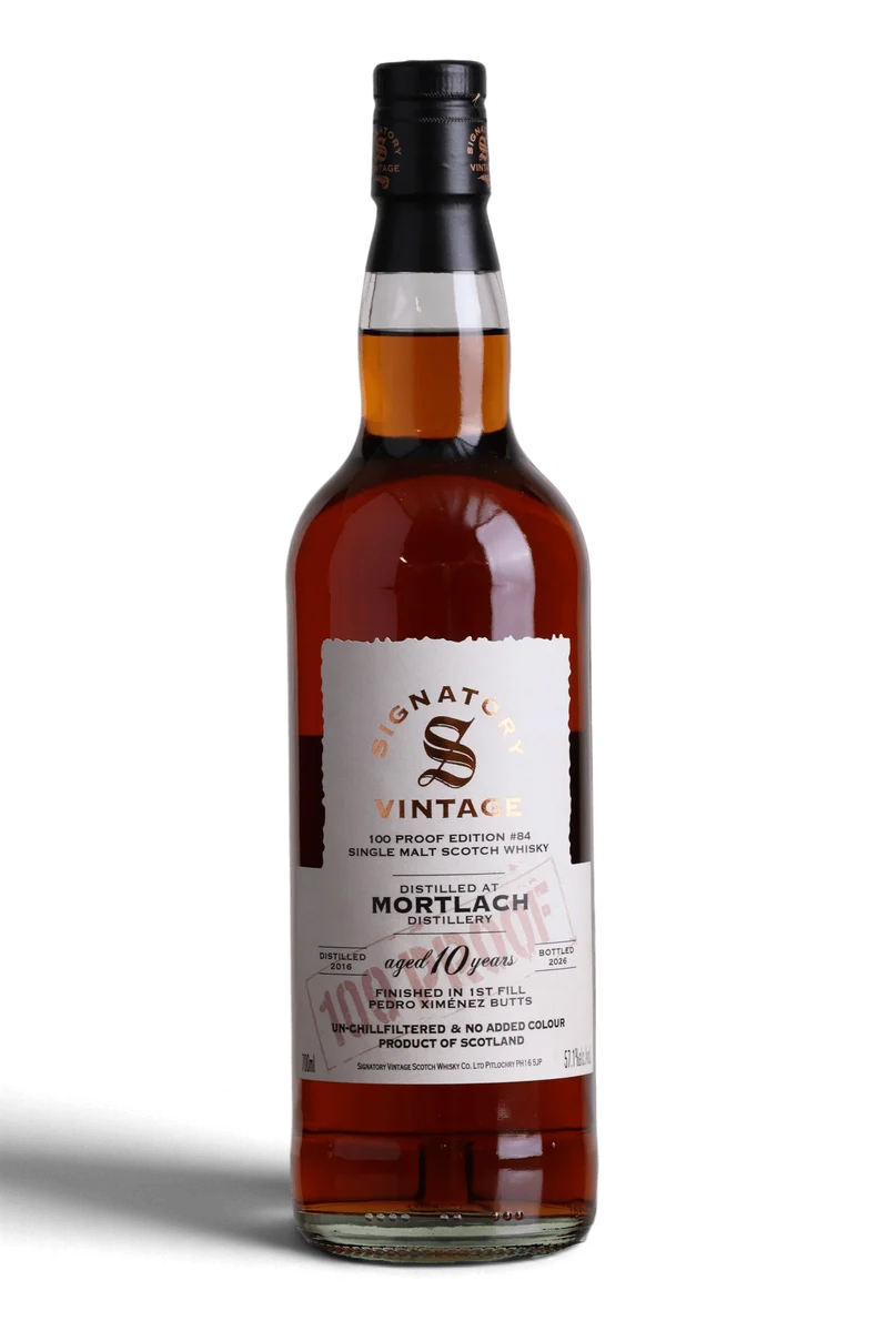Mortlach 10 Year Old 2016 | Signatory 100 Proof Edition No.84 | 70cl 57.1%