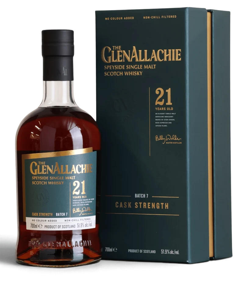 The GlenAllachie 21 Year Old Cask Strength | Batch 7 2026 Release | 70cl 51.9%