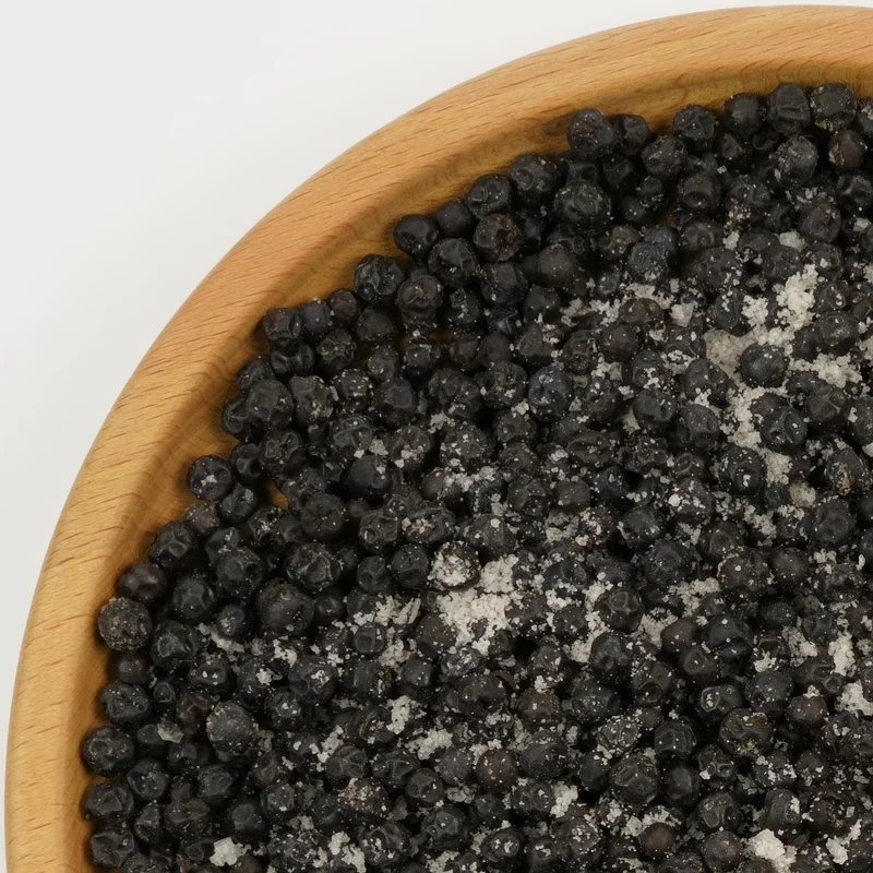 Schwarze fermentierte Kampot Pfefferkörner