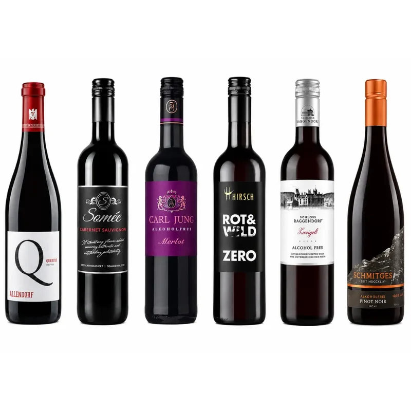 Alkoholfreies Rotwein Bundle – 6er Genusspaket – alkoholfreie Rotweine