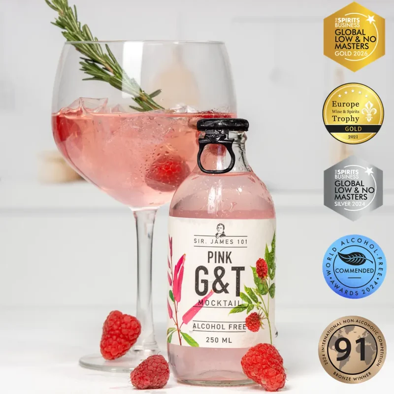 Sir. James 101 - Pink Tonic alkoholfrei - alkoholfreier Cocktail