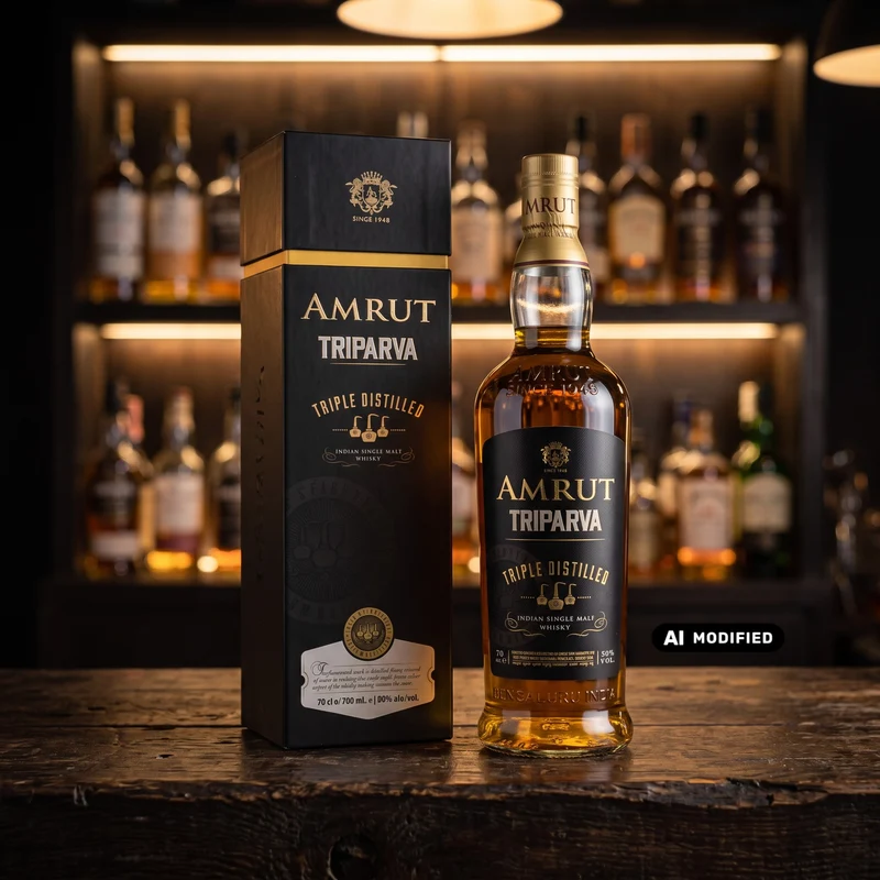 Amrut - Triparva - Triple Distilled Indian Single Malt - 0.7L
