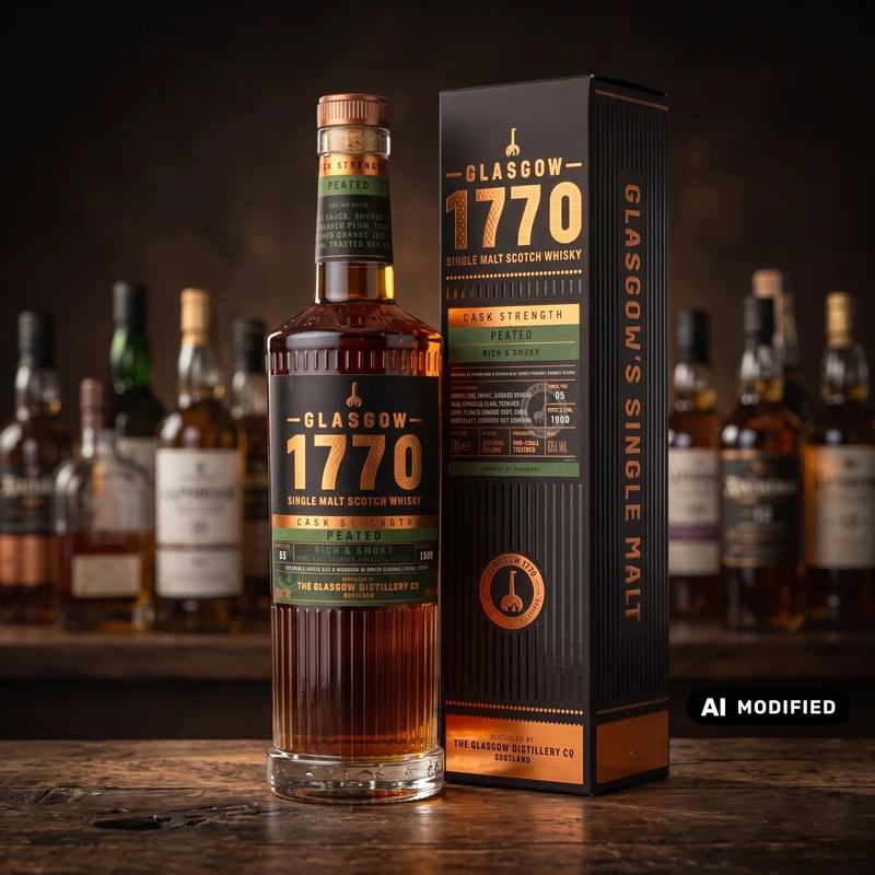 Glasgow 1770 - Peated Cask Strength Batch 3 - 0.7L