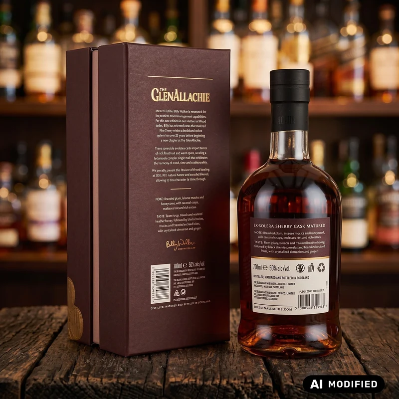 GlenAllachie - 19 y.o. Ex-Solera Sherry Cask - Masters of Wood - 0.7L