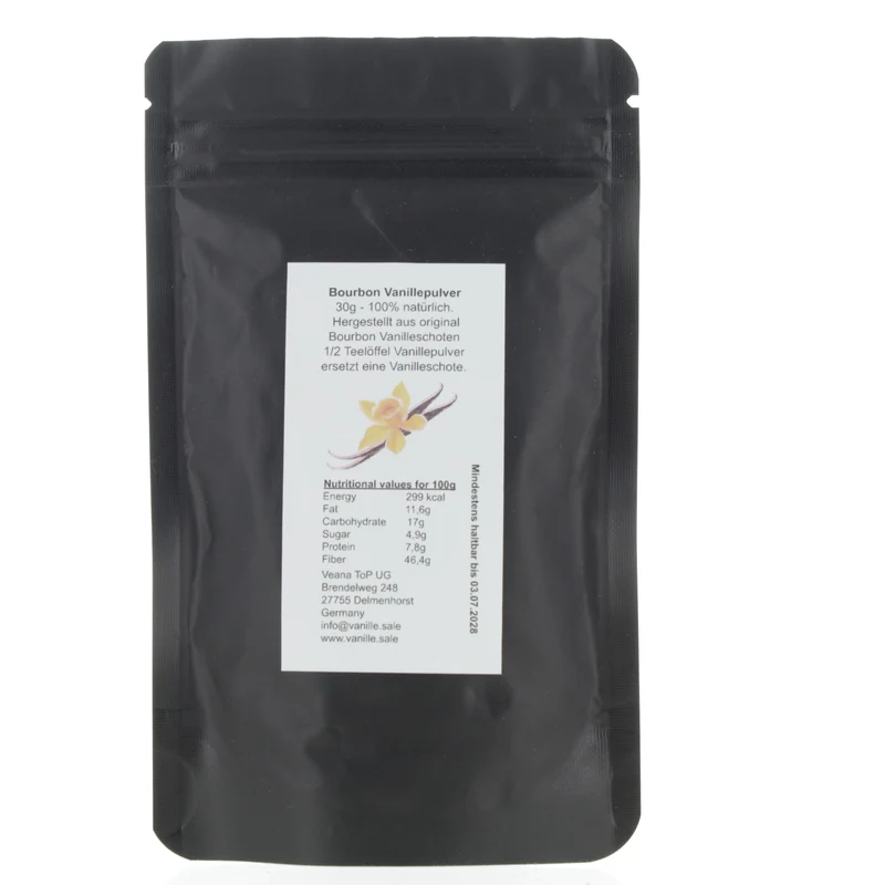Bourbon Vanille Pulver Nachfüllpack (90g)