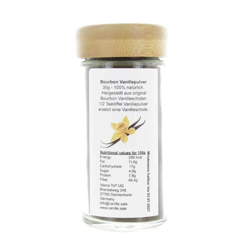 Bourbon Vanille Pulver Nachfüllpack (90g)