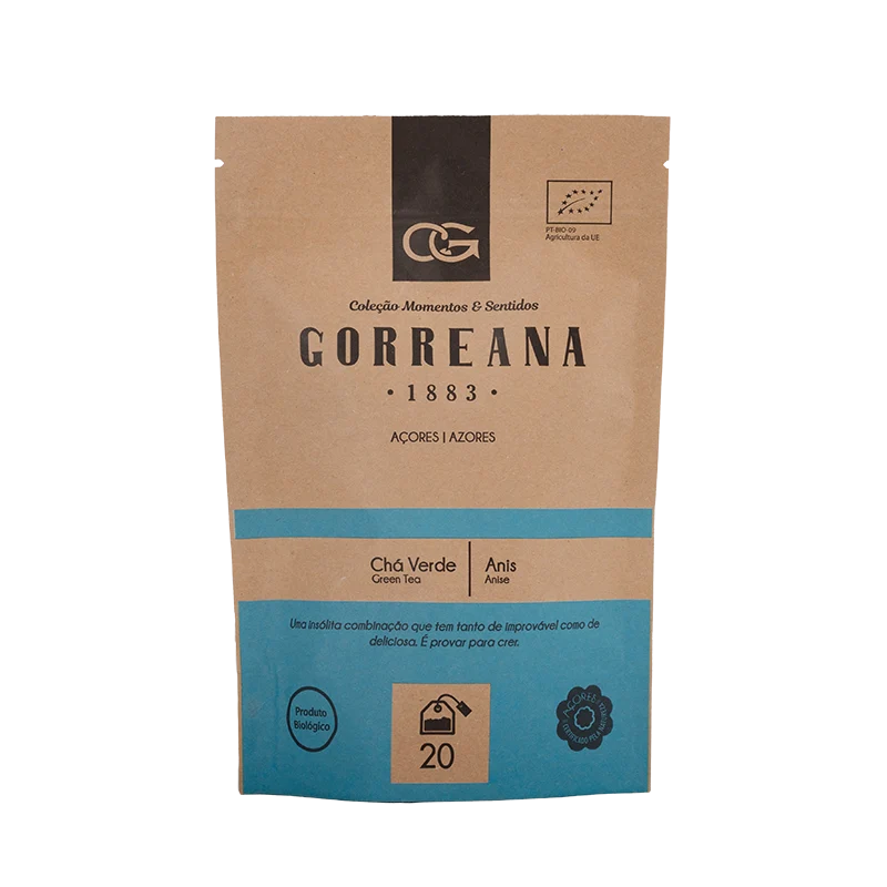 Gorreana Grüner Hysson Tee mit Anis (40g - 20 Teebeutel)