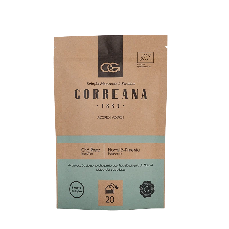 Gorreana Chá Preto Peppermint (40g - 20 Teebeutel) - Pfefferminz - Schwarztee