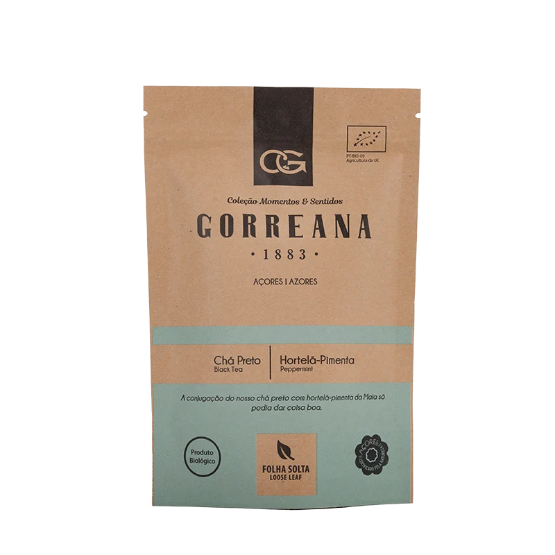 Gorreana Chá Preto Peppermint (80g) - loser Pfefferminz - Schwarztee