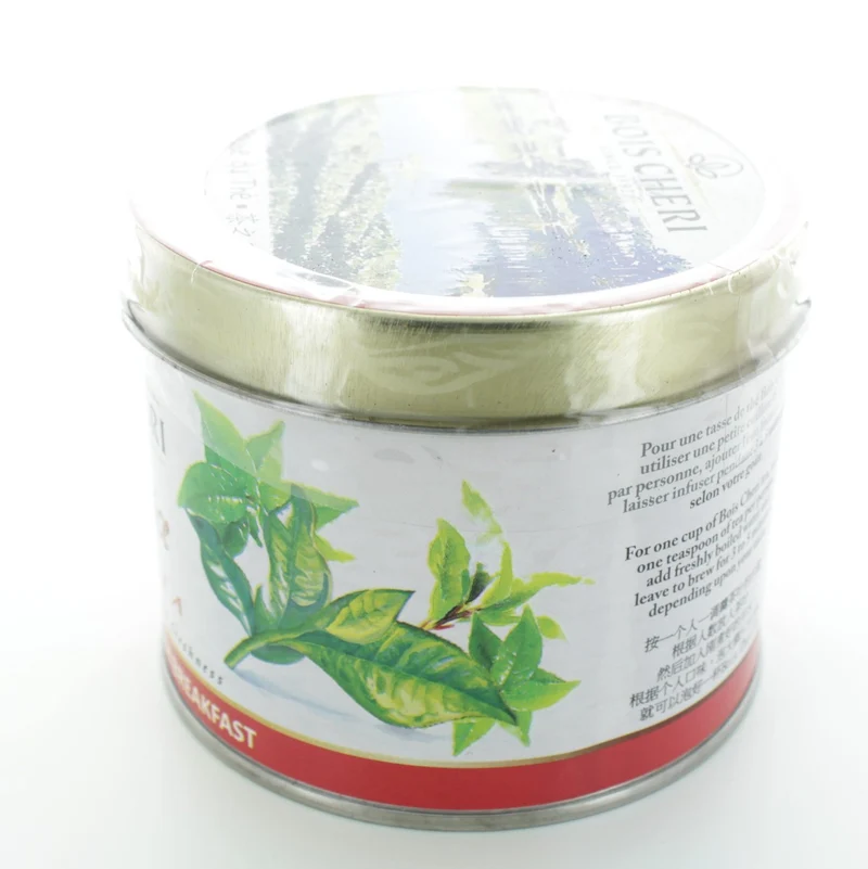 Bois Cheri Natural Black Tea - English Breakfast - (125g - loser Schwarztee) in nostalgischer Sammeldose