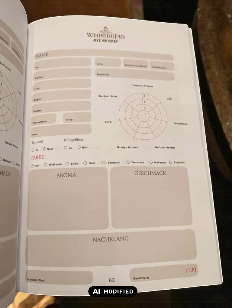 Tasting-Journal - Whisky Verkostungsbuch - Moët Hennessy