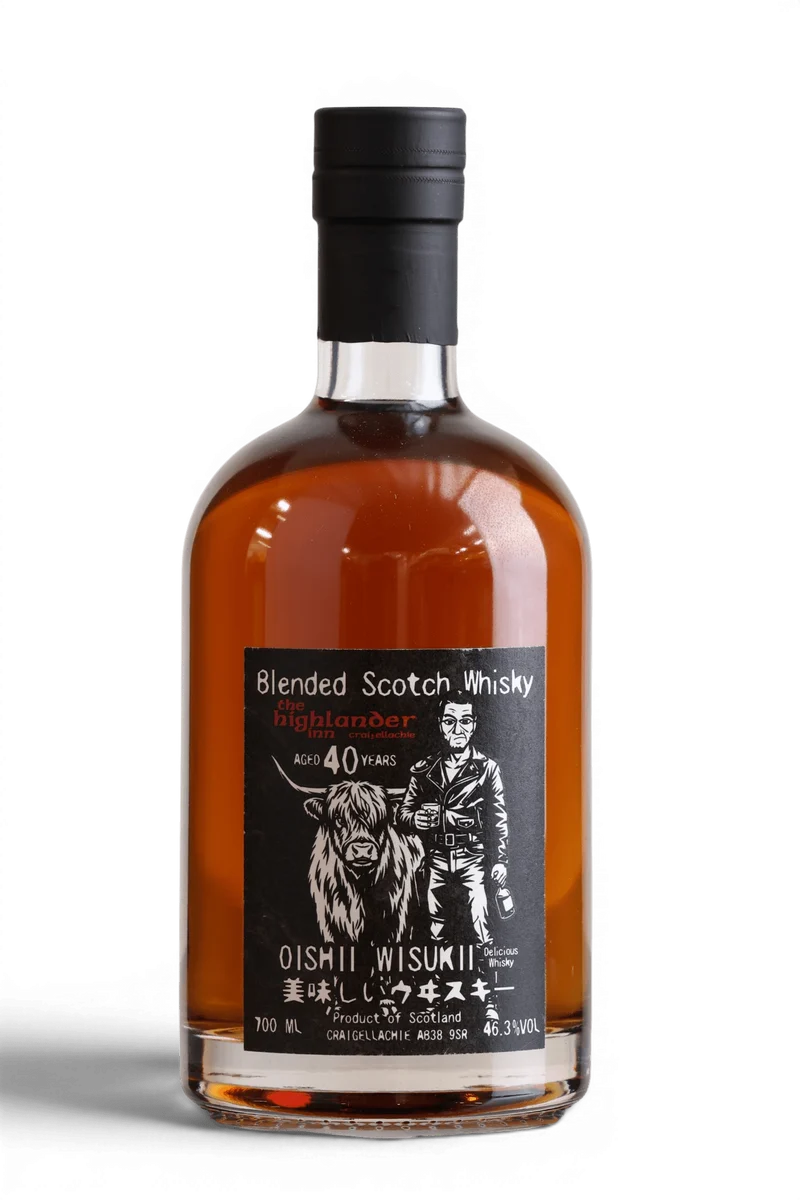 Oishii Wisukii 40 Year Old 2026 | The Highlander Inn Blended Scotch Whisky | 70cl, 46.3% ABV