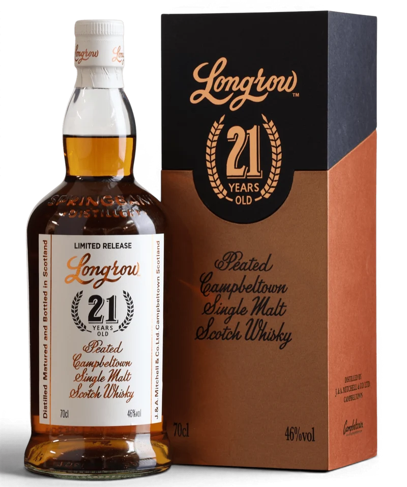 Longrow 21 Year Old 2023 Release Heavily Peated Single Malt Scotch Whisky 70cl 46%