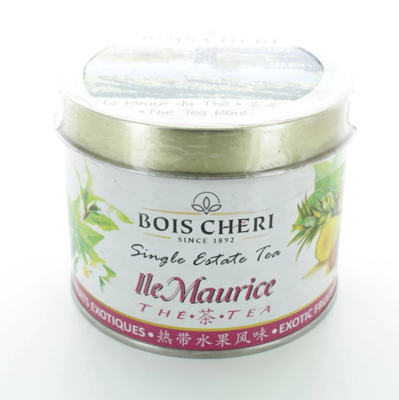 Bois Cheri Schwarztee Exotic Fruits (125g - loser Schwarztee) in nostalgischer Sammeldose