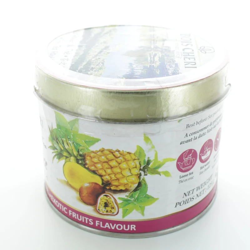 Bois Cheri Schwarztee Exotic Fruits (125g - loser Schwarztee) in nostalgischer Sammeldose