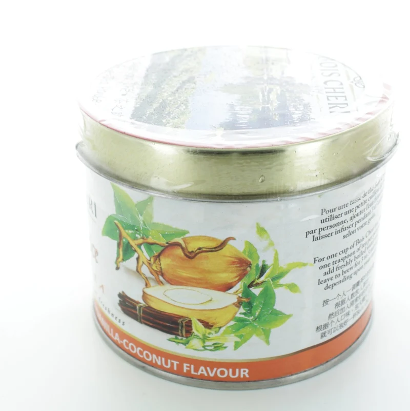 Bois Cheri Schwarztee Coconut Vanilla (125g - loser Schwarztee) in nostalgischer Sammeldose