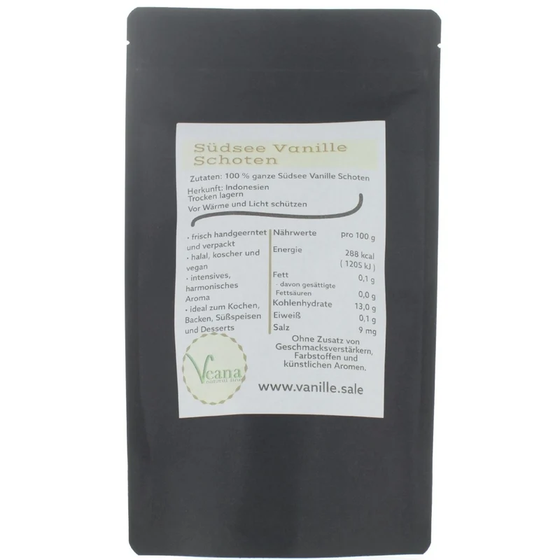 Südsee Tahiti Vanilleschoten - Vanilla Tahitensis (10-12cm) - Top Gourmet Qualität (5-100 Stück)