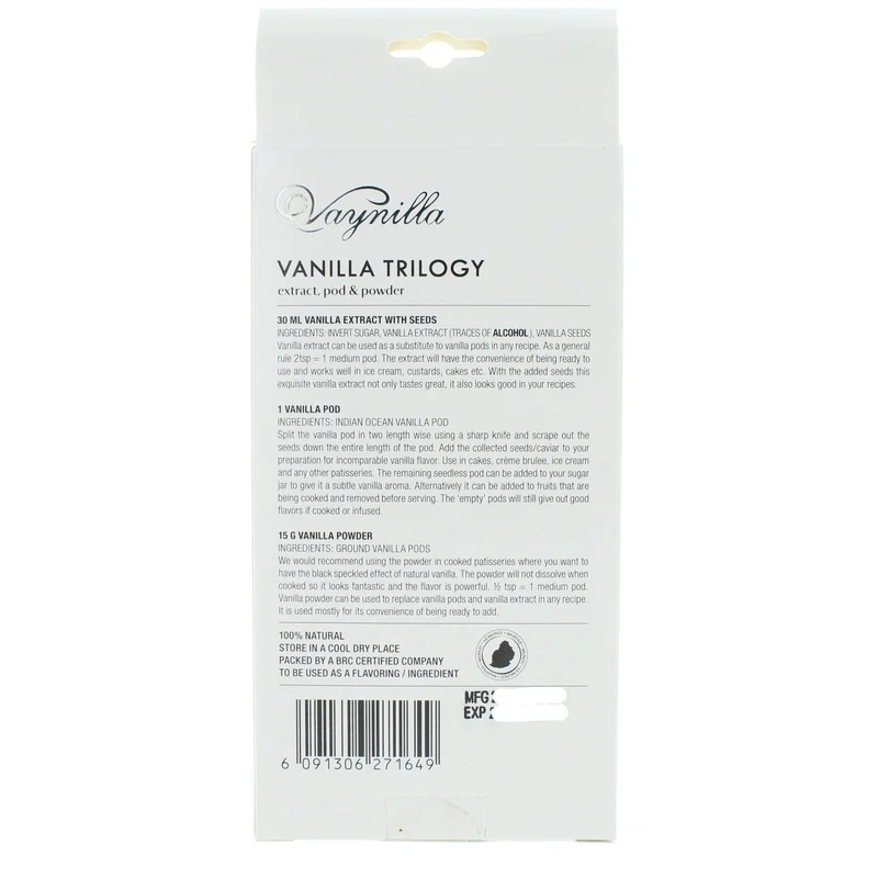 Vanilla Trilogy - Bourbon Vanille Feinschmecker Geschenkset