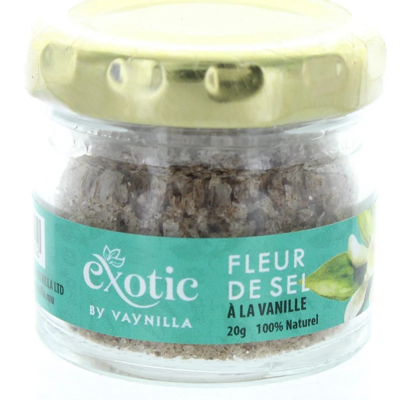Fleur de Sel Bourbon Vanille Salz (20g) aus Mauritius