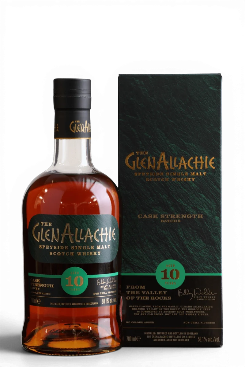 GlenAllachie 10 Year Old Cask Strength Batch 9 Single Malt Scotch Whisky | 70cl, 58.1% ABV