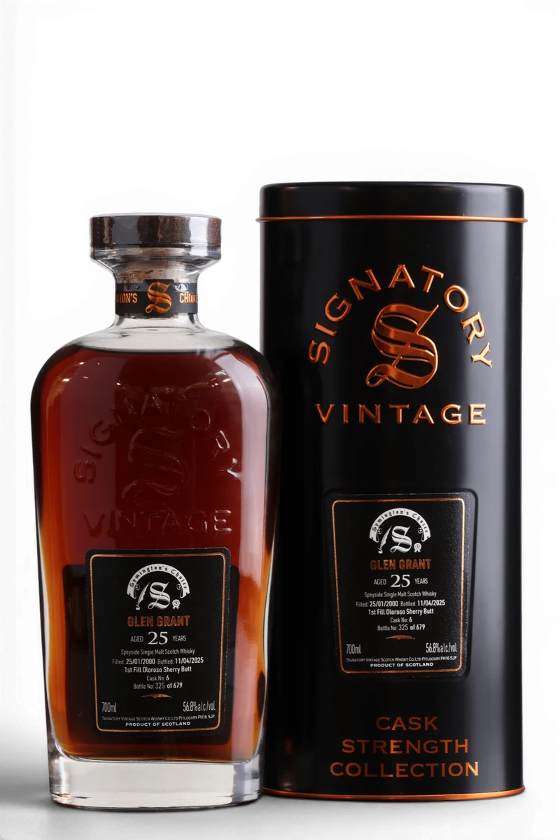 Glen Grant 2000-2025 | 25 Year Old Signatory Vintage Symington's Choice | Single Cask 6 | 70cl, 56.8% ABV