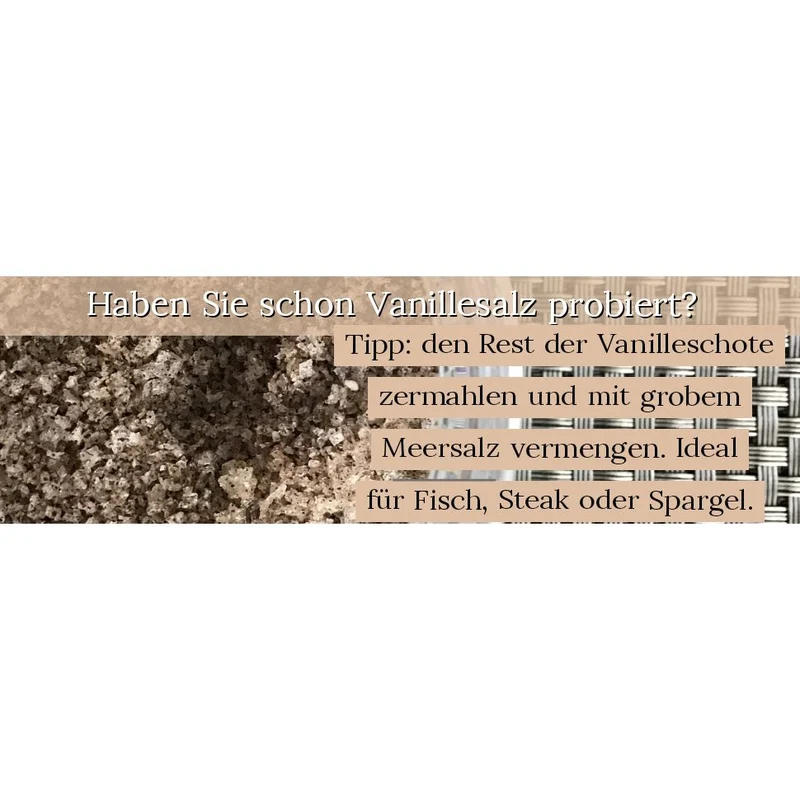 Bourbon Vanilleschoten (5 Stk. - 18-20cm) 100% Madagaskar + gratis Vanillemesser