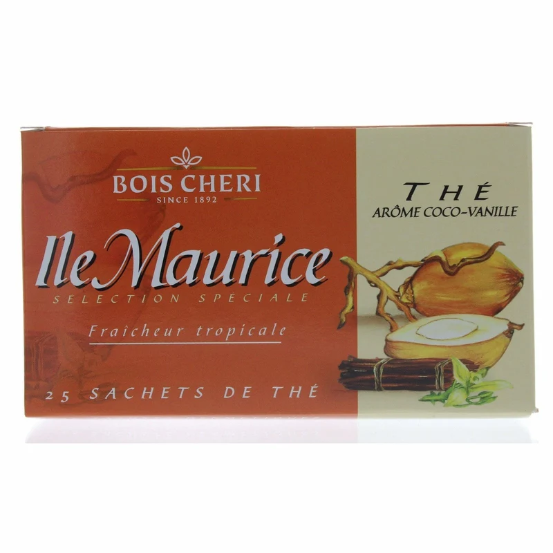 Bois Cheri Schwarztee Coconut Vanilla (50g - 25 Beutel)