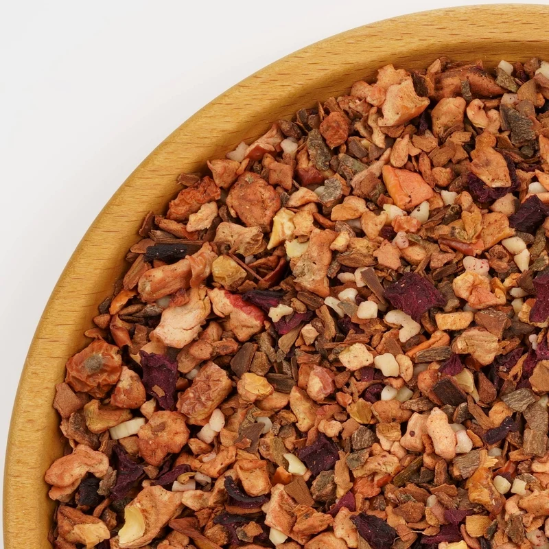 Gebrannte Mandel aromatisierter Früchtetee