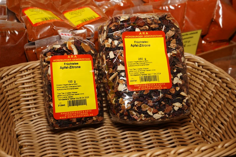 Apfel-Zitrone Früchtetee