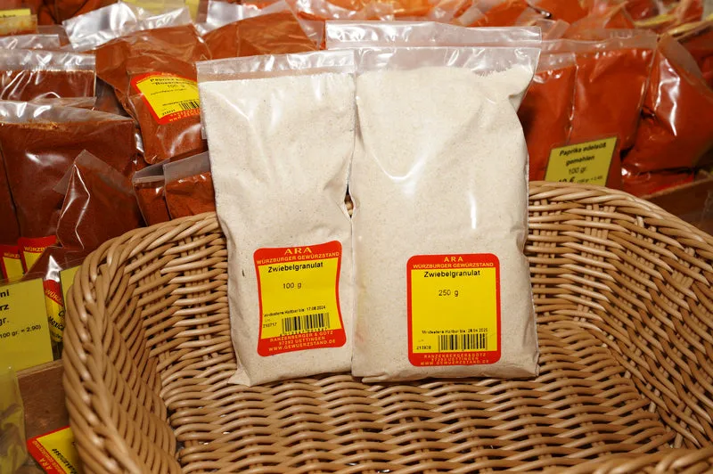 Zwiebelgranulat Zwiebeln gemahlen