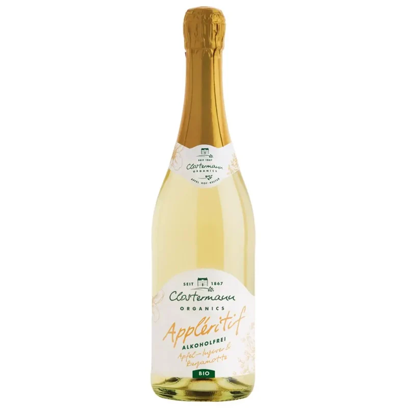 Clostermann - Appléritif Apfel-Ingwer & Bergamotte - alkoholfreie Alternative zu Sekt