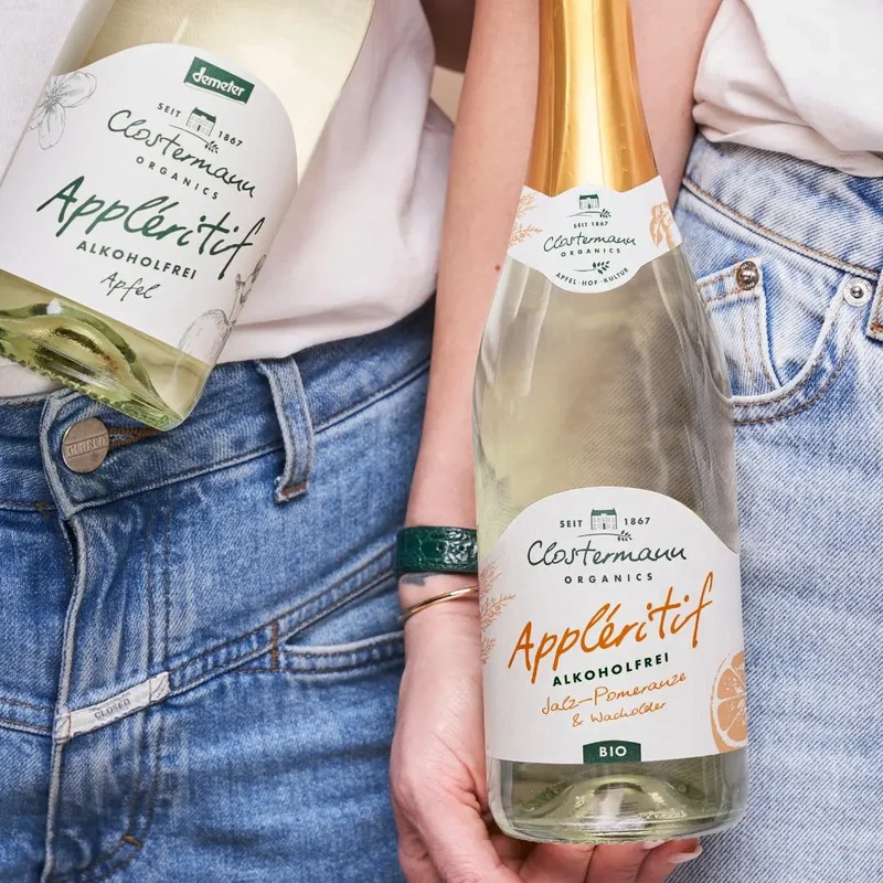 Clostermann - Appléritif Apfel-Ingwer & Bergamotte - alkoholfreie Alternative zu Sekt