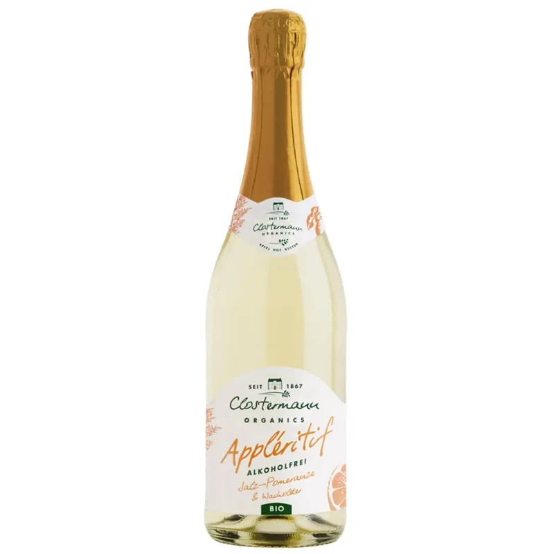 Clostermann - Appléritif Salz-Pomeranze & Wacholder - alkoholfreie Alternative zu Sekt