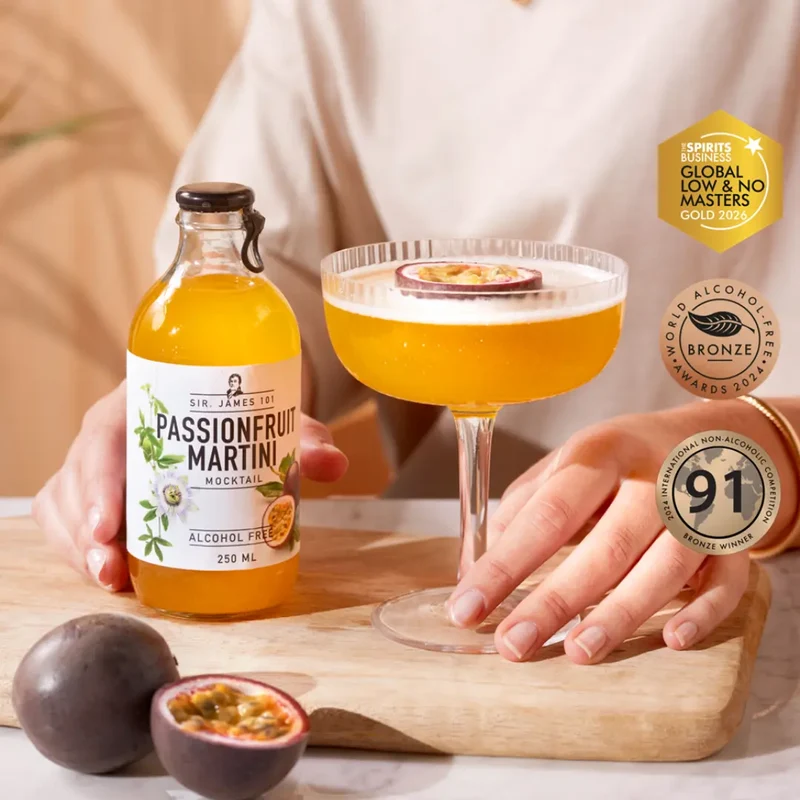 Sir. James 101 - Passionfruit Martini alkoholfrei - alkoholfreier Cocktail