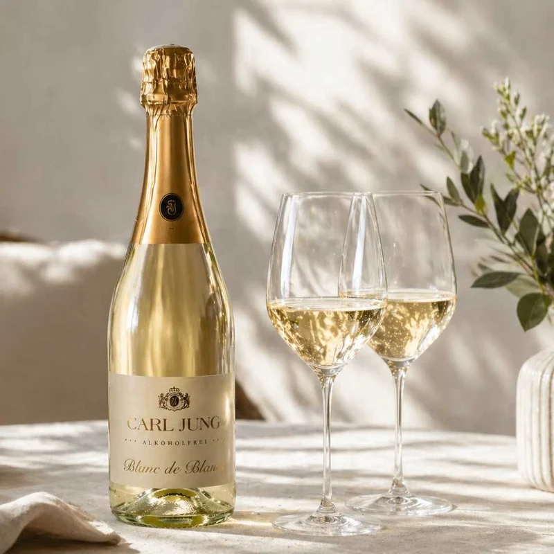 Carl Jung - Blanc de Blancs Chardonnay - alkoholfreie Alternative zu Sekt