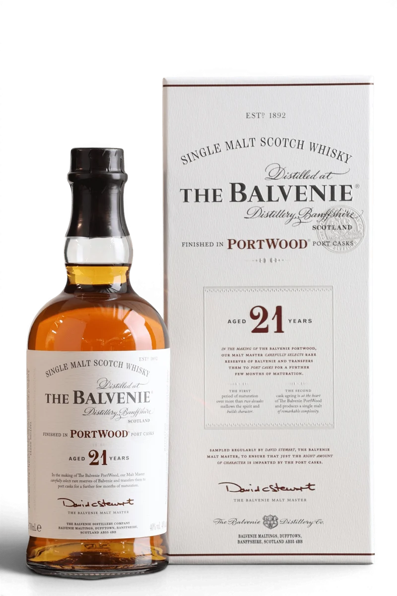 Balvenie 21 Year Old Port Wood Single Malt Scotch Whisky | 70cl, 40% ABV