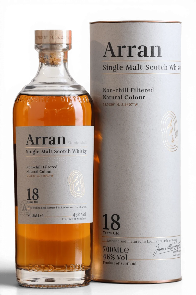 Arran 18 Year Old Single Malt Scotch Whisky | 70cl, 46% ABV