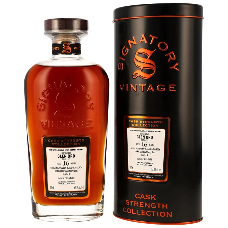 Glen Ord 16 Jahre 2009/2026 - Signatory Vintage - 1st Fill Oloroso Sherry Butt - #3 57,0% 0,7l