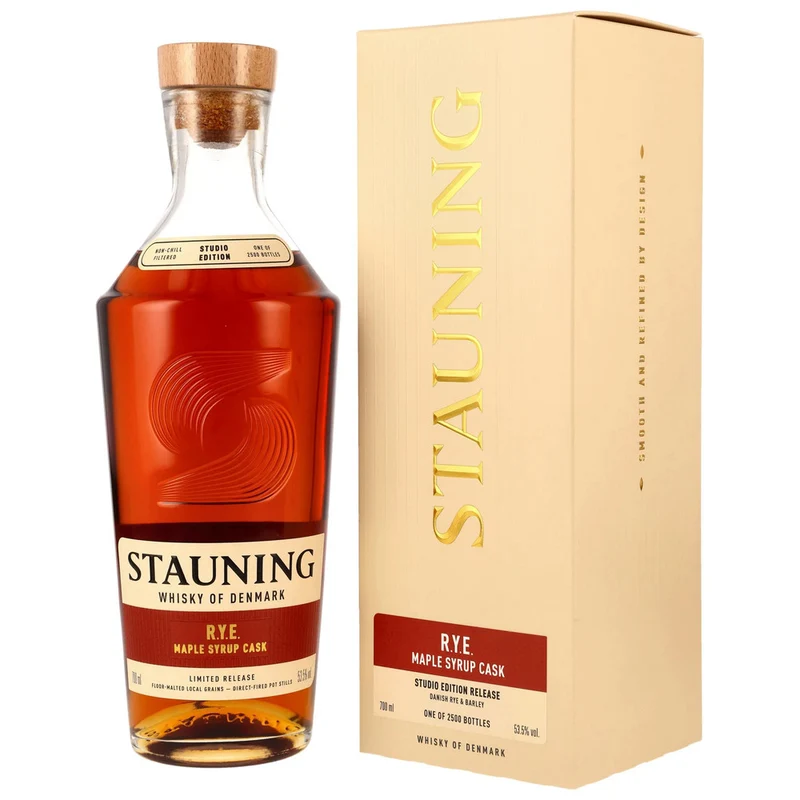Stauning - Danish Whisky - Limited Release - R.Y.E. (Rye) Maple Syrup Cask - 53,5% 0,7l