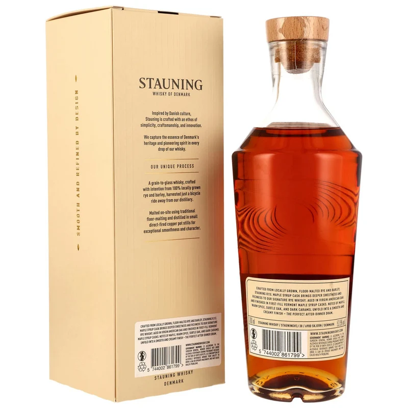 Stauning - Danish Whisky - Limited Release - R.Y.E. (Rye) Maple Syrup Cask - 53,5% 0,7l