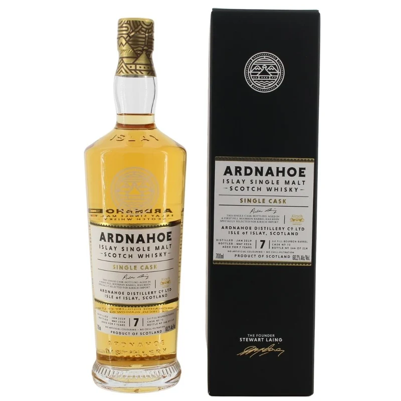 Ardnahoe 7 Jahre 2019/2026 1st Fill Bourbon Barrel #70 - 50th Anniversary Kirsch Import 60,2% 0,7l