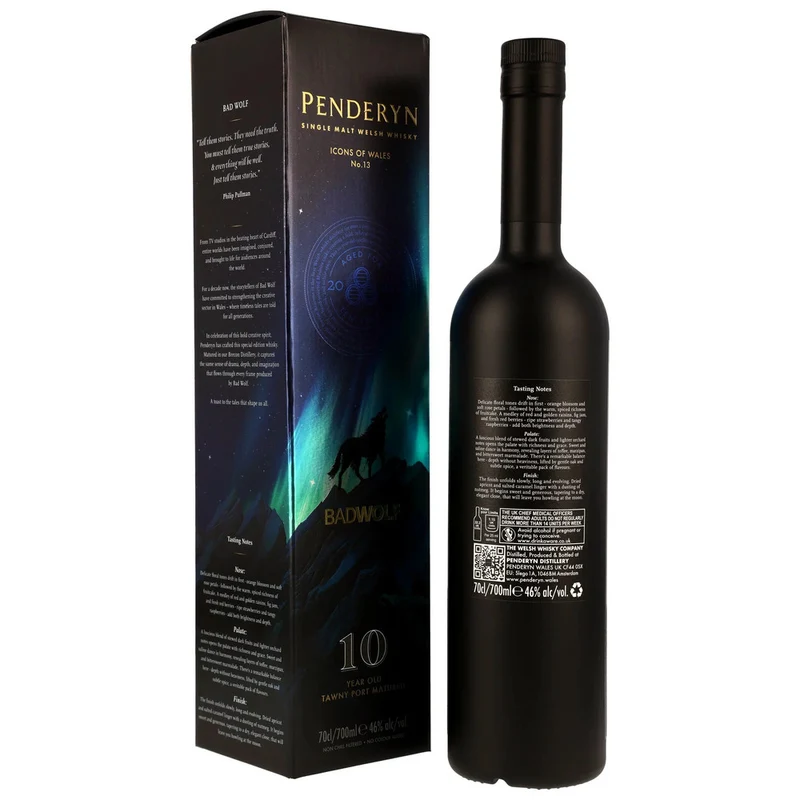 Penderyn 10 Jahre Icons of Wales Collection - Port Pipe 46,0% 0,7l