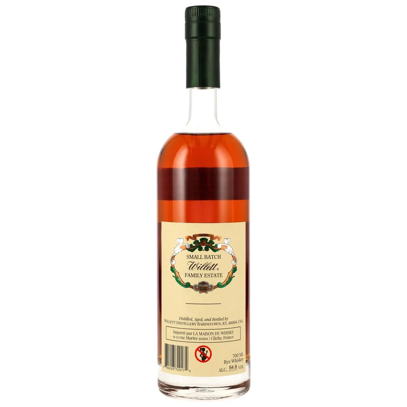 Willett 4 Jahre - Family Estate Rye Whiskey - 54,8% 0,7l