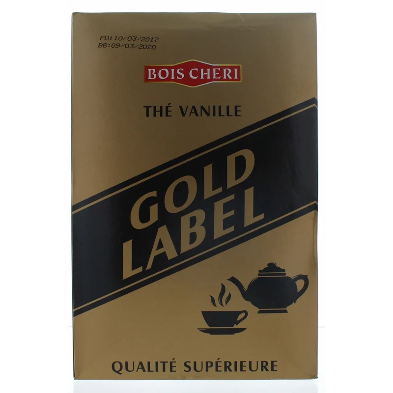 Bois Cheri Gold Label - Vanille Geschmack - loser Schwarztee (500g)