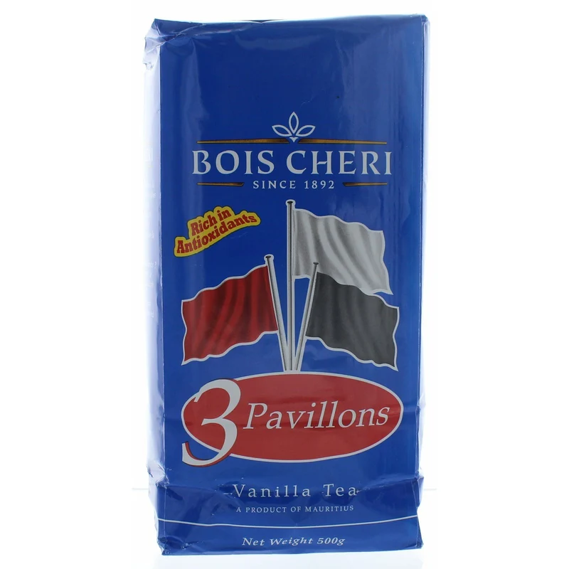 Bois Cheri Trois Pavillons - Vanille Geschmack - loser Schwarztee (500g)