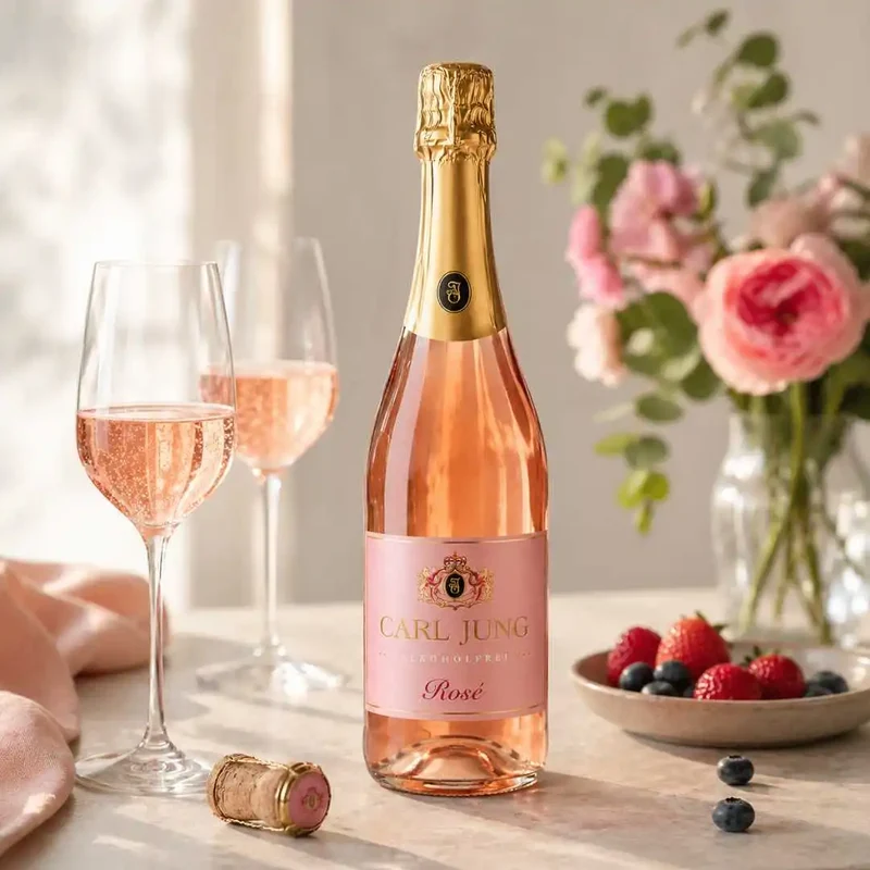Carl Jung - Mousseux Rosé - alkoholfreie Alternative zu Sekt