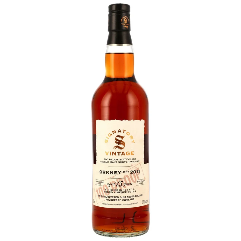 Orkney 15 Jahre 2011/2026 - Signatory Vintage 100 Proof - 57,1% 0,7l