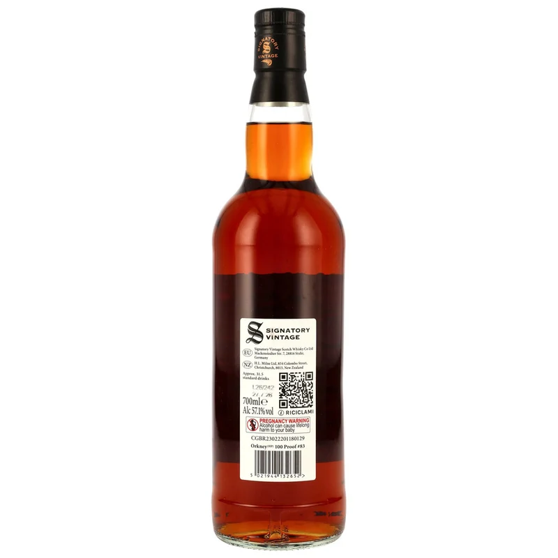 Orkney 15 Jahre 2011/2026 - Signatory Vintage 100 Proof - 57,1% 0,7l