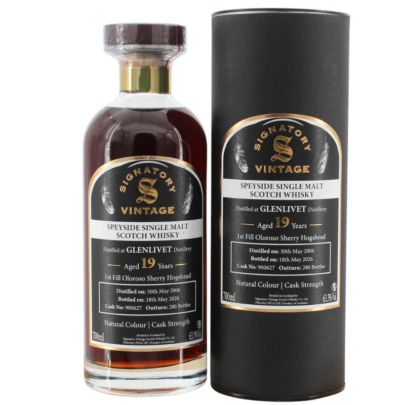 Glenlivet 19 Jahre 2006/2026 Signatory Cask Strength - #900627 63,3% 0,7l