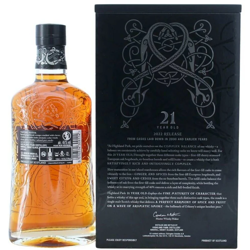 Highland Park 21 Jahre 2022 Release 46% 0,7l